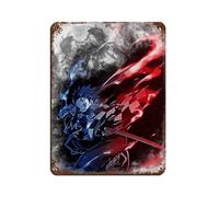 Anime Demon Slayer Tin Sign Vintage Metal Pub Club Cafe Bar Home Wall Art Decoration Poster Retro 12x16inch(30x40cm)