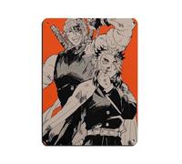 Anime Demon Slayer Tin Sign Vintage Metal Pub Club Cafe Bar Home Wall Art Decoration Poster Retro 12x16inch(30x40cm)