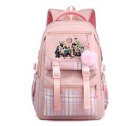 Anime Demon Tanjiro Nezuko Slayers Daypacks Travel Backpack Fashion School Bags for Teens Girls Women Students with Kawaii Pendant