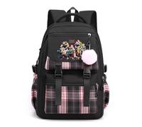 Anime Demon Tanjiro Nezuko Slayers Daypacks Travel Backpack Fashion School Bags for Teens Girls Women Students with Kawaii Pendant