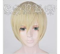 Anime Detective Conan，Case Closed Furuya Rei Cosplay Wigs Short Blonde Heat Resistant Synthetic Hair Wig + Wig Cap