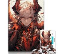 Anime Devil Boy Jigsaws Puzzles 1000 Pieces for Teenagers Gifts,Challenging Difficult Deal As Gifts for The Whole Family (38x26cm)