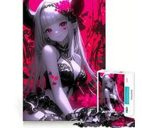 Anime Devil Girl Gaming 1000 Piece Puzzle For Adults Mind Skill Play Laser Cut for Flawless Fit Rewarding Activity for Rainy Days (38x52cm)