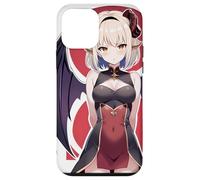 Anime Devil Girl Winged Red Horn Gothic Waifu Case for iPhone 12 mini