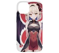 Anime Devil Girl Winged Red Horn Gothic Waifu Case for iPhone 14