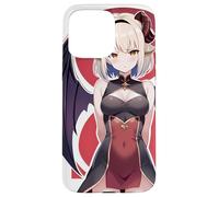 Anime Devil Girl Winged Red Horn Gothic Waifu Case for iPhone 15 Pro Max