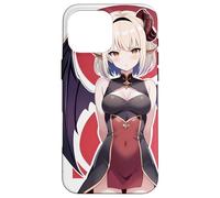 Anime Devil Girl Winged Red Horn Gothic Waifu Case for iPhone 16 Pro Max