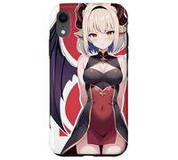 Anime Devil Girl Winged Red Horn Gothic Waifu Case for iPhone XR