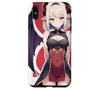 Anime Devil Girl Winged Red Horn Gothic Waifu Case for iPhone XS Max