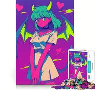 Anime Devil Girl with Wings 1000 Piece Teenager Puzzles Brain Boosting Play Tight Interlock No Gaps Relaxing Indoor Group Activity (38x52cm)