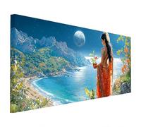 Anime Diamond Art Kits Adults, 5D Diamond Painting Women 2025 Design New, Square Full Drill Crystal Art Kit, DIY Cross Stitch Crafts Embroidery Pictures for Home Living Wall Room Decor 110x50cm S-48