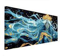 Anime Diamond Art Kits Adults, 5D Diamond Painting Women 2025 Design New, Square Full Drill Crystal Art Kit, DIY Cross Stitch Crafts Embroidery Pictures for Home Living Wall Room Decor 140x60cm S-70
