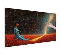 Anime Diamond Art Kits Adults, Starry Night Diamond Painting Kit with Square Full Drill, 5D DIY Crystal Art, Cross Stitch Painting Set for Christmas Gifts, Autumn Decorations, Room Decor 200x80cm Q-97