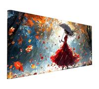 Anime Diamond Painting Kit for Adults, Large Diamond Art for Adults Women Pattern with Square Full Drill, DIY Crystal Art Paintings Embroidery Kits for Home Wall Decor, Gifts for Women 180x80cm A-73