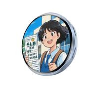 Anime Digital Badge Pin - LED Display Clip, HD Photo GIF Video Screen Accessory, Custom Animated Wearable Button, Smart Visual Pin | Personalized Backpack Style For Conventions Fan Events