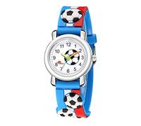 Anime Digital Watch Quartz Sports Football 3D Children's Kid's Watch (Blue, One Size)