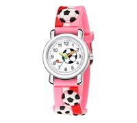 Anime Digital Watch Quartz Sports Football 3D Children's Kid's Watch (Pink, One Size)