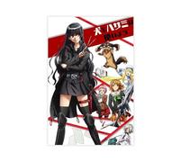 Anime Dog & Scissors Poster Canvas Poster Bedroom Decor Landscape Office Room Decor Gift 16x24inch(40x60cm)
