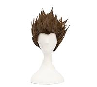 Anime Dr.STONE Taiju Oki Wigs Short Brown Heat Resistant Synthetic Hair Cosplay Wigs + Wig Cap