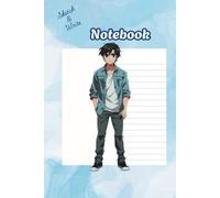 Anime Dual Notebook with Blank and Lined Alternating pages: 6 x 9 inches, 122 total pages