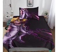 Anime Duvet Cover Set 3D Printed Bedding Sets Microfiber Seven Deadly Sins Quilt Covers With Zipper Closure And Pillowcases, for All People Bedding Sets Single(135x200cm)