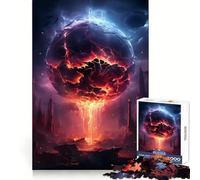 Anime Earth Destruction 1000 Pieces Jigsaw Puzzles for Adults Strategic Think Pleasant Downtime Clean Cut Winter Gift (38x52cm)
