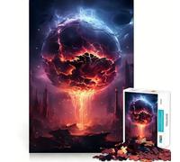 Anime Earth Destruction Jigsaw for Teenagers 1000 Pieces Mental Improve Play Uniform Size Precise Pieces Family Fun Night Activity (50x75cm)