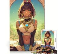 Anime Egyptian Goddess Gaming 1000 Piece Jigsaw Puzzle for Adults Logical Think Soft Distraction Seamless Lock Festive Present (50x75cm)