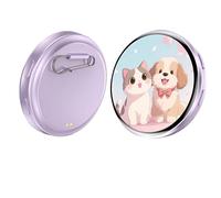 Anime Electronic Pin Badge with HD Touch Screen 2026 Digital Pixel Display Personalized Kawaii Badge for Backpacks and Conventions for Unique Personal Show New Model, One Size, Acrylic