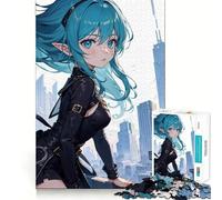Anime Elf Girl 1000 Pieces Puzzles for Teenagers Mind Boost Fun High Accuracy Cutting Craft Calming Mental Break Activity (50x75cm)