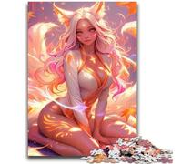 Anime Elf Girl Adult Jigsaw Puzzles 1000 Pieces,Challenging Game And Family Play for Is Ideal As A Gift for The Whole Family (38x26cm)