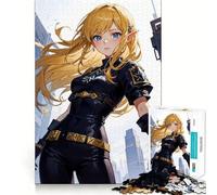 Anime Elf Girl Jigsaw Puzzle 1000 Pieces Cognitive Fun Play High Precision Die Cut Unique Gift for Stress Relief (50x75cm)