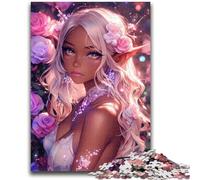 Anime Elf Girl Jigsaw Puzzles 1000 Pieces for Adults Teens,Help The Brain Exercise Addictive Toys to Cultivate Patience Great Gift (38x26cm)