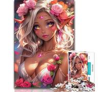 Anime Elf Girl Jigsaw Puzzles for Adults 1000 Jigsaws,Challenging To Complete But Fun And Humorous Unique Home Decor And Gifts (50x75cm)