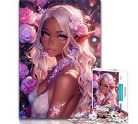 Anime Elf Girl Jigsaw Puzzles for Teenagers,for Educational Game Challenge Toy for Is Ideal As A Gift for The Whole Family (50x75cm)