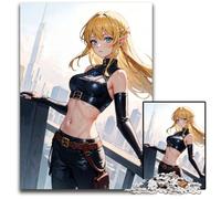 Anime Elf Girl JigsawPuzzle 1000 Pieces for Adults Paper Puzzles Perfect for Christmas Halloween Easter New Year 1000 PCS(38x26cm)