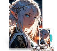 Anime Elf Girl PortraitAdults Puzzles 1000 Piece Jigsaws learning educational toys is ideal as a gift for the whole family 38x26cm