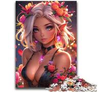 Anime Elf Girl Puzzles for Adults And Teenagers,Challenging Game And Family Play for Is Ideal As A Gift for The Whole Family (50x75cm)