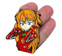 Anime Enamel Pin Ayanami Rei Brooches Badge Accessories, Klein, Non-precious metal