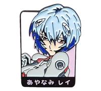 Anime Enamel Pin Ayanami Rei Brooches Badge Accessories, Klein, Non-precious metal