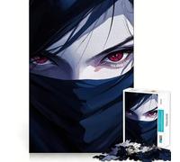 Anime Eyes with Red Iris Jigsaw Puzzles 1000 Cognitive Skill Toy Smooth Burr Free Surface Relaxing Indoor Group Activity (50x75cm)