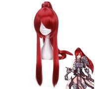Anime Fairy Tail Erza Scarlet Red Long Ponytail Wig Cosplay Costume Women Heat Resistant Synthetic Hair Cosplay Wigs