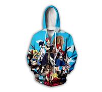 Anime Fairy Tail Hoodie END Natsu Zip Sweatshirt Gray Fullbuster Pullover Erza Jellal Cosplay Long Sleeve Hoodie