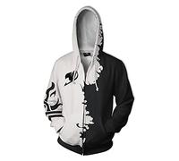 Anime Fairy Tail Hoodie END Natsu Zip Sweatshirt Gray Fullbuster Pullover Erza Jellal Cosplay Long Sleeve Hoodie