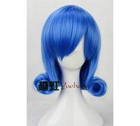 Anime Fairy Tail Women Juvia Loxar Cosplay Wig Blue Short Curly Synthetic Hair Role Play Wig Costumes K081