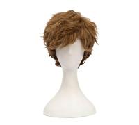 Anime Fantastic Beasts and Where to Find Them Newt Scamander Brown Curly Heat Resistant Cosplay Wig+Wig Hat