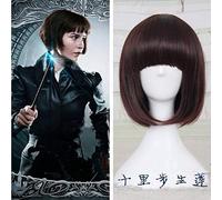 Anime Fantastic Beasts The Crimes of Grindelwald Cosplay Wig Tina Goldstein Short Straight BOBO Synthetic Hair + Wig Cap