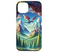 Anime Fantasy Dragon Castle Mountains Landscape Scenery Case for iPhone 13