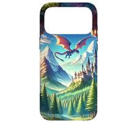 Anime Fantasy Dragon Castle Mountains Landscape Scenery Case for iPhone 17 Pro Max