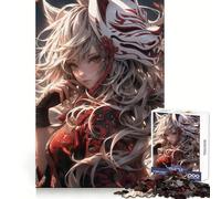 Anime Fantasy Ninja Jigsaw Puzzles for Adults 1000 Memory Training Time Well Spent Precise Edges Best Gift (38x26cm)